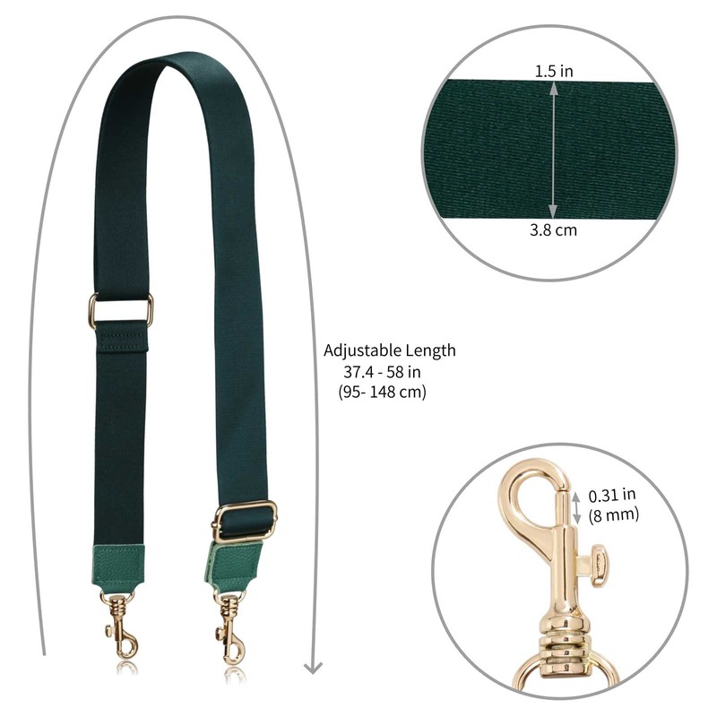 A ALLZEDREAM Women's Office Modern, Dark green leather end