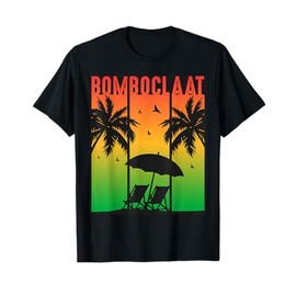 Bomboclaat Damn Jamaican Patois Jamaica Beach Sunset Retro T-Shirt