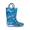 Western Chief Kids Light-Up Waterproof Rain Boot, Blue 12 M US Little Kid