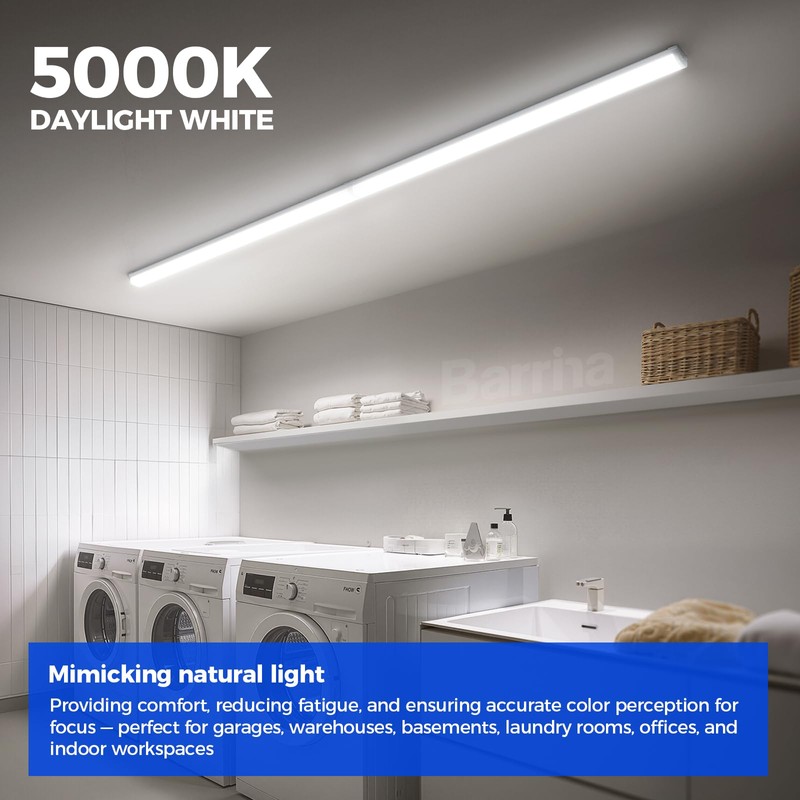 Barrina LED Shop Lights for Workshop 4FT, 5000K Daylight White,