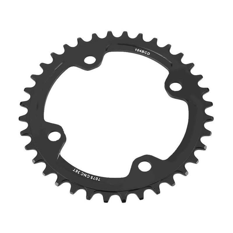 Bicycle Chainring, 104 BCD 32/34/36/38T Steel Single Crank Chainring for