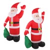 Inflatable Santa Decoration Built in LED Light Waterproof Inflatable Bag