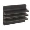 Vertical Laptop Stand Aluminum Alloy Double Dock Black Multifunctional Cooling