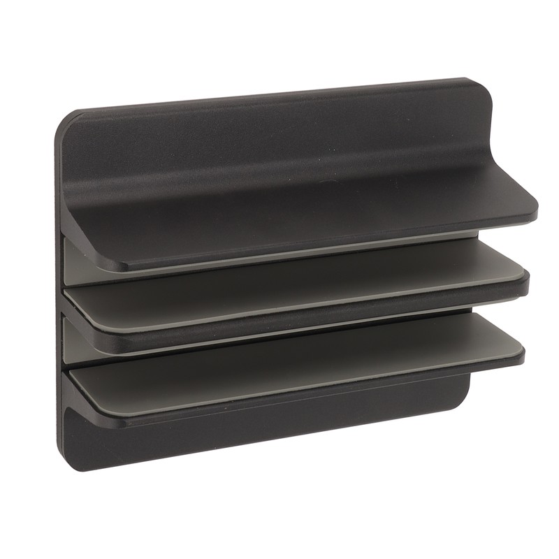 Vertical Laptop Stand Aluminum Alloy Double Dock Black Multifunctional Cooling