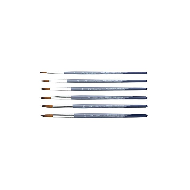 Faber-Castell Creative Studio Brush (Round & Flat, Brush Set Complete
