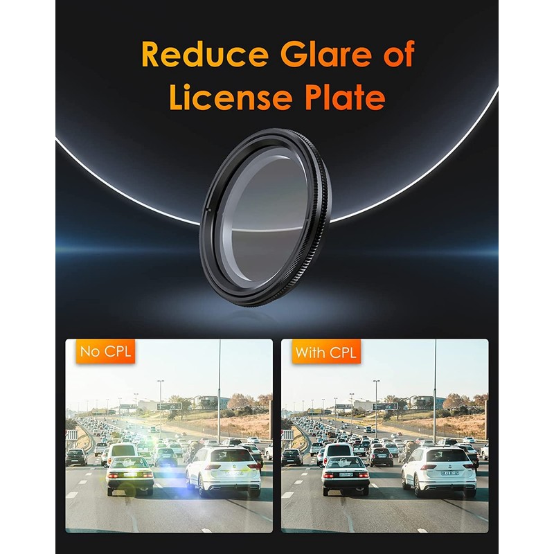 Vantrue 40mm Ultra-Slim CPL Circular Polarizer Filter for Vantrue N5,