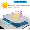 2pcs Foldable Sunroof Shade Sunshade Heat Isolate fit for Mini