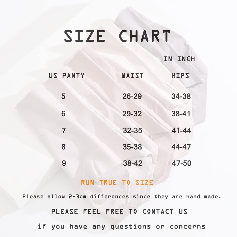 woooyea High Waisted Briefs Full Coverage Cotton Underwear 4 Assorted