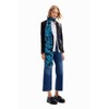 Desigual Women's Accessories Fabric Long Boa Scarf, blue