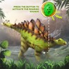 ArtCreativity Soft Stegosaurus Dinosaur Toy with Roaring Sounds, Large Soft