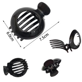 2 Pieces Flat Hair Clips, Strong Hold Hair Clips Women Non Slip Large Claw Clip for Thick and Thin Hair, Hair Accessories for Curly & Wavy Hair