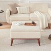 Tbfit Large Ottoman with Storage, 28.3" Mid Century Modern Rectangle