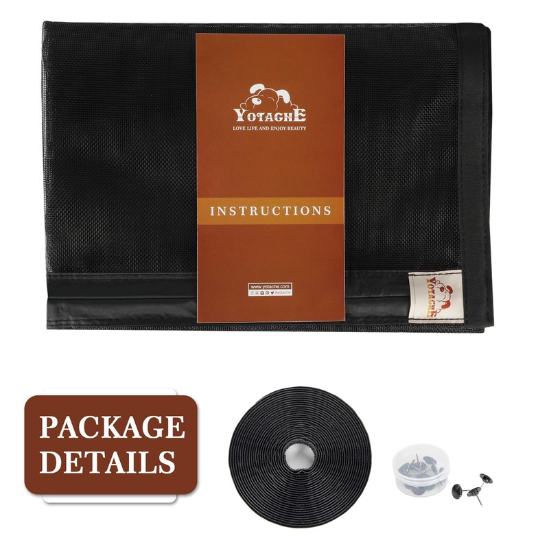 Yotache Magnetic Screen Door for 32x80 Doors, Screen Size 34"x81"