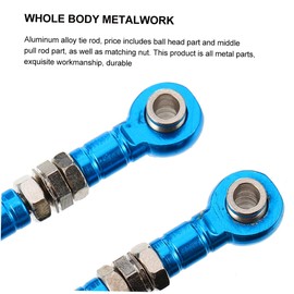 iplusmile 2pcs Adjustable Pull Rod Linkage Steering Rod for Cars Tie End for Models for Car Model Enthusiasts