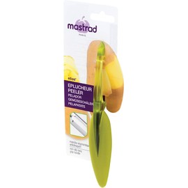 Mastrad Peeler, Stainless Steel, Green, 17 x 2 x 2 cm