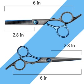 Fcysy Professional Hair Cutting Kit - Barber Scissors, Shears Set, Blending Shears for Hairdressing Salon and Home Use
