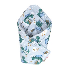 Babylux Swaddling Blanket Baby Squirrel 75 x 75 cm Baby Newborn First Equipment (130th Baby Dragon)