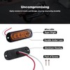 XtraGlow 3.4 Inch Trailer Marker Lights Amber LED Clearance Side
