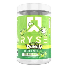 Ryse Up Supplements Loaded Pre Entreno 30 Serv Sabor Sour Green Apple