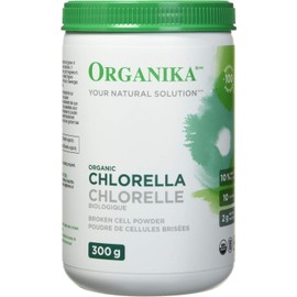 Organika Organika Chlorella Certified Organic Powder- Broken Cell Wall for Enhanced Bioavailability, Extensive Nutrient Profile, Alkalining, Detoxify- 300g