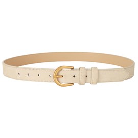 TILAFEYO Women's Suede Belt for Jeans Dresses Pants Fashion Ladies Genuine Leather Belt with Gold Buckle