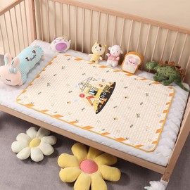 Landofgenie Oversized Waterproof Changing Mat 80 x 120 cm Washable Reusable Changing Mat - Excavator