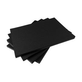Hawksbill Paper 220GSM Multi-Purpose Black Card – 50 Pack of Thick, Premium, Smooth & Crisp Black A4 Card – Thick Card for Making Stationery, Home or Office Use and Arts or Crafts