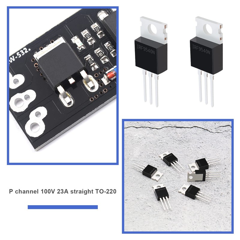 YINETTECH 20 pieces IRF9540 MOSFET transistor MOSFET field effect tubes