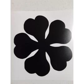 5 Leaf Black Clover Sticker Vinyl Decal Great for Windows/Laptop Waterproof!
