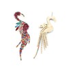 Long Flamingo Burgundy Dangle Drop Earrings for Women Large Boho