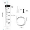 Large Syringe 250 ml, Plastic Syringe Reusable Liquid Syringe with