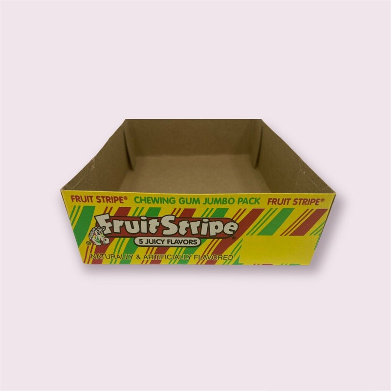 Fruit Stripe Chewing Gum Collectible Original 12 Pack Jumbo Storage