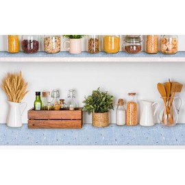 Cabinet Liners 18 Inch x 16 FT Non Adhesive Shelf Liner for Kitchen Cabinets Kitchen Drawer Liner, Waterproof Shelf Liner Durable Anti-Slip for Kitchen Cabinets