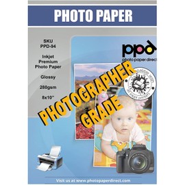 PPD Inkjet 8x10" Gloss Photo Paper Super Premium 280g - 50 Sheets PPD-94-50