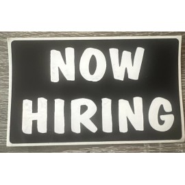 Prankstore NOW HIRING 3x5 Inch Sticker Decal Free Gift New