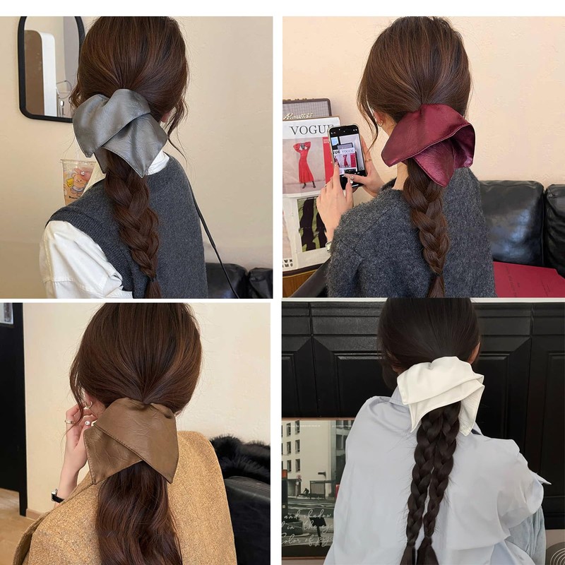 Langzu Scrunchie Hair Elastic Scrunchie Stylish Adult Hair Ornament, Large,