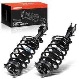 A-Premium Front Pair (2) Complete Strut & Coil Spring Assembly Compatible with Ram C/V 2012-2015, Dodge Grand Caravan 2012-2018, Chrysler Town & Country 2013-2016, Driver and Passenger Side