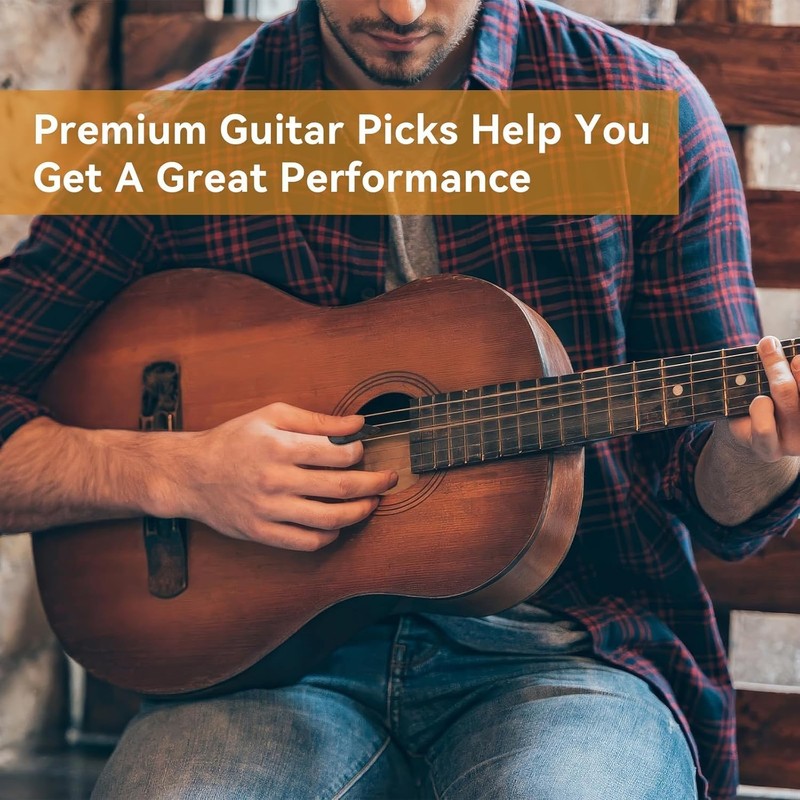 PEASUG 120 Pcs Colorful Guitar Picks, 0.71mm Thickness Celluloid Guitar