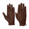 Hy5 Leather Riding Glove - Brown - X Small -