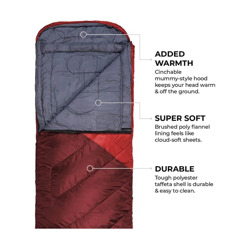 Teton Celsius XXL -25F Degree Sleeping Bag, Cold-Weather Sleeping Bag