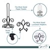 Fleur De Lis Paper Towel Holder - Black