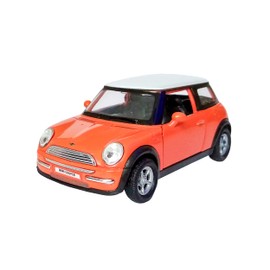 Mini Cooper 10 cm Model Car Metal Model Car Toy Car Welly Vehicle Toy Children Gift 4 Variants 08 (Orange)