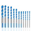 Hakkin 12 Pcs Masonry Drill Bits Set, 3mm - 12mm