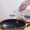 Heavy-Duty Dish Scrub Brush with Soap Dispenser and Stand –