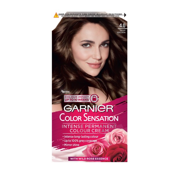 Garnier Color Sensation Intense Permanent Colour Cream 4.0 Deep Brown