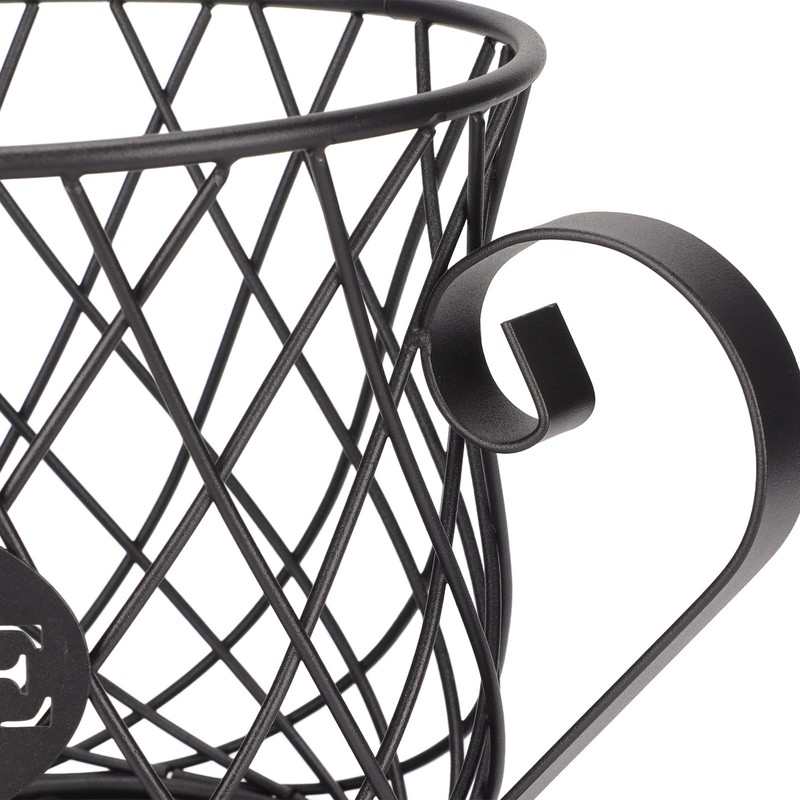 Iron Coffee Pod Holder Organizer Large Capacity Coffee Capsule Storage