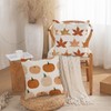 TAJWE Fall Pillow Covers 18x18 Inch Set of 2 Orange
