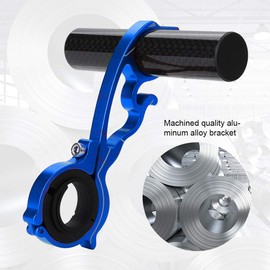 VIFER Bicycle Handlebar Extender, Bicycle Handlebar Extension Bracket Aluminium Alloy Bicycle Handlebar Extension Torch Holder Bicycle Accessories, Blue