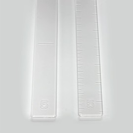 [Acrylic Ruler] Rolling Pin Guide Sticks, 2-piece Set, 0.2 inch (5 mm) Thick, Acrylic Ruler, Rolling Pin Guide, Baking, Wide Size, Kitchen Bread Ruler (Thickness 0.2 inch (5 mm), Clear)