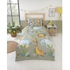 Rapport Home Rumble In The Jungle Kids Duvet Set Toddler's Bedding Set, Green